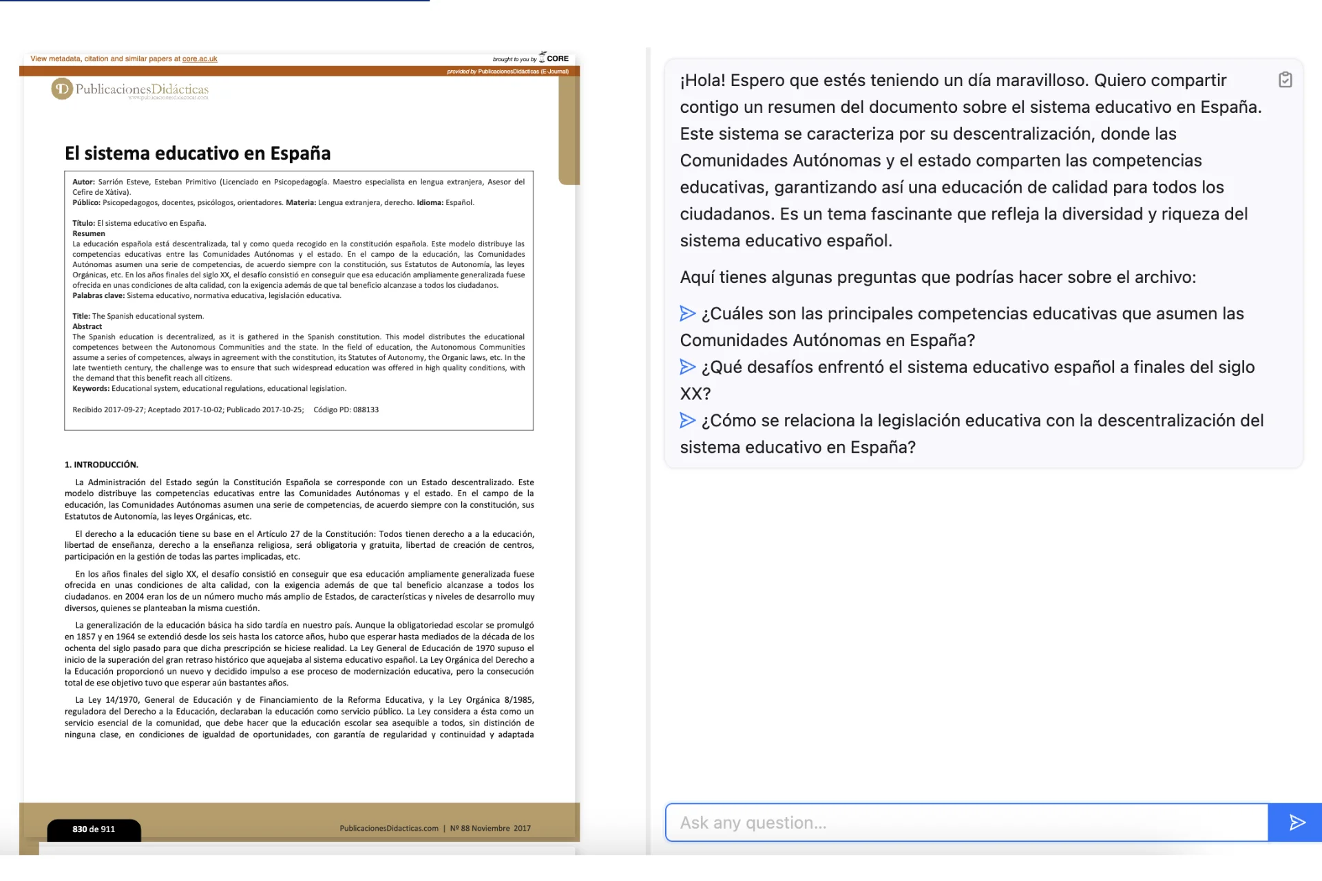 Mejores herrramientas de IA para estudiar - ChatPDF